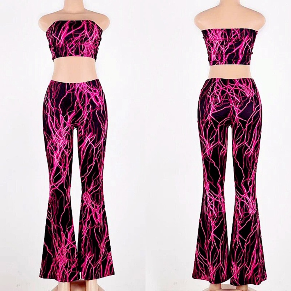 Electric⚡️2 piece matching top & pants set